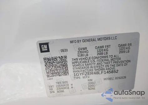 2020 Cadillac Xt4 Fwd Sport from USA, damaged, VIN 1GYFZER48LF145852